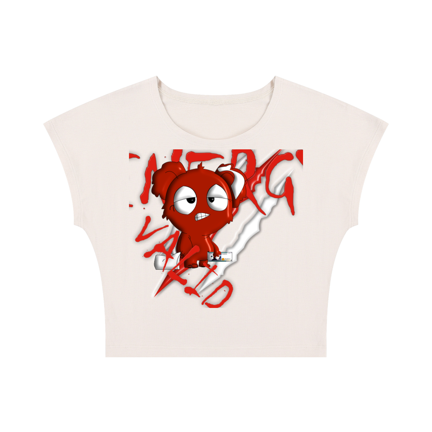 Loopy Lavi Women's Slim Crop T-Shirt