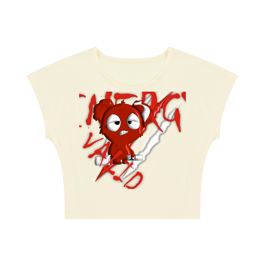 Loopy Lavi Women's Slim Crop T-Shirt