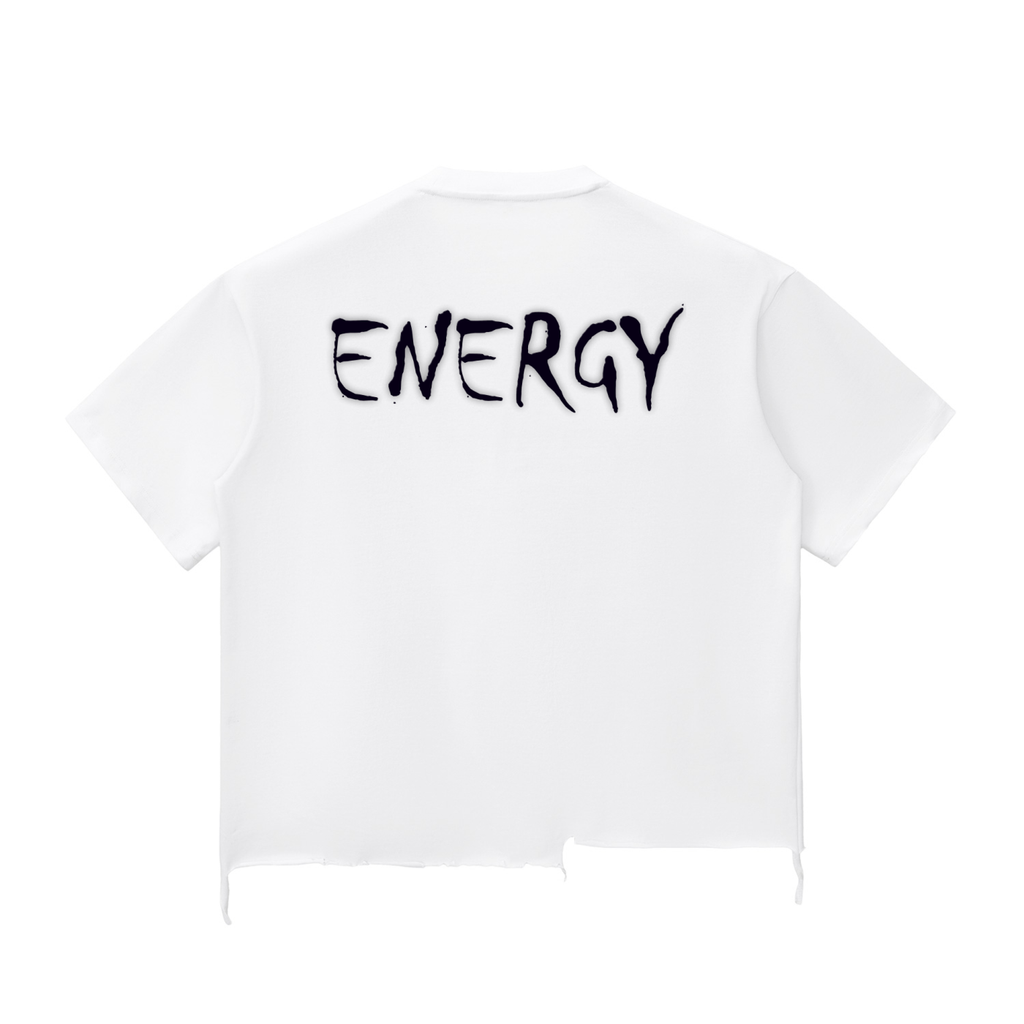 Loopy Lavi Snow Wash Raw-Hem Boxy T-shirt