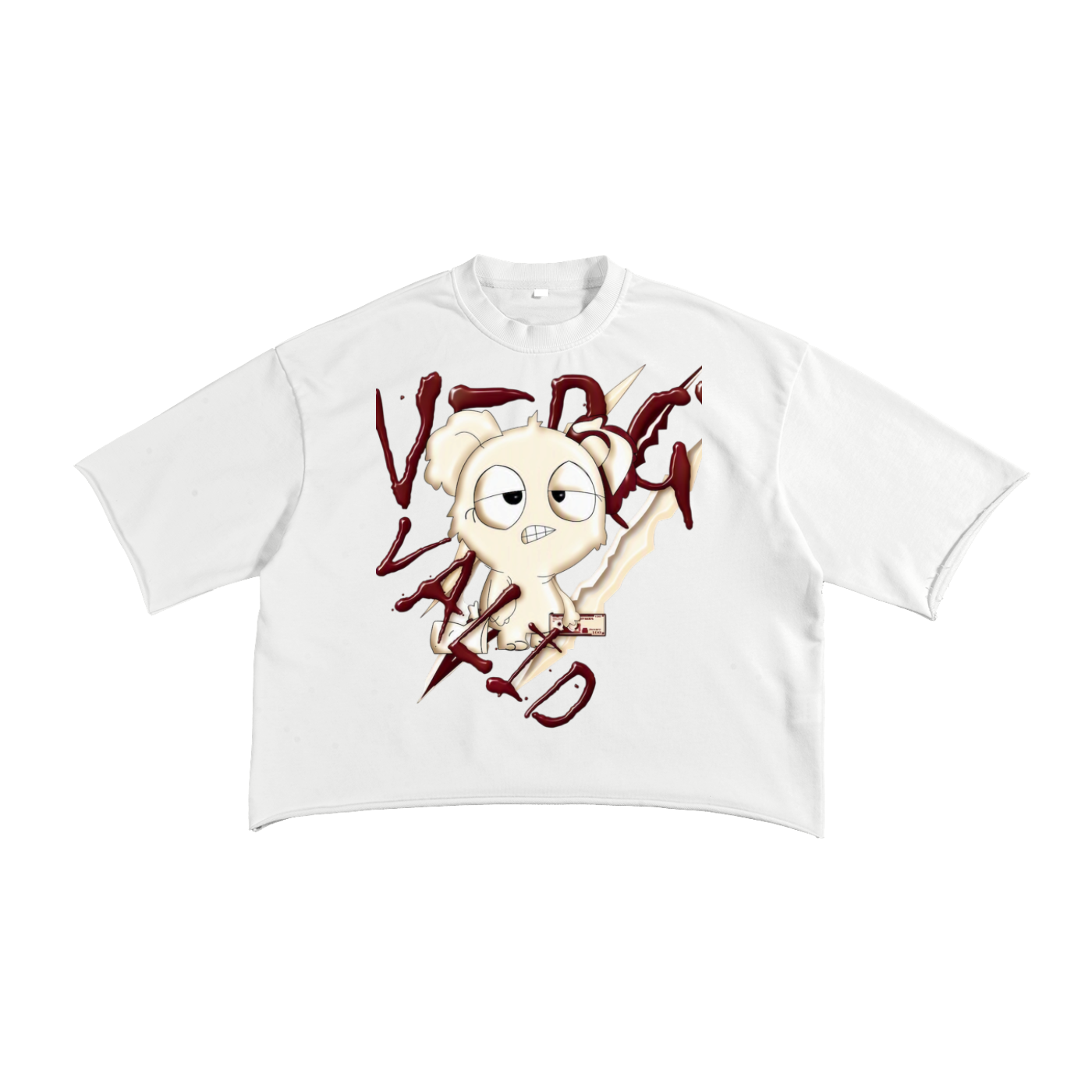 French Terry Raw Edge T-Shirt