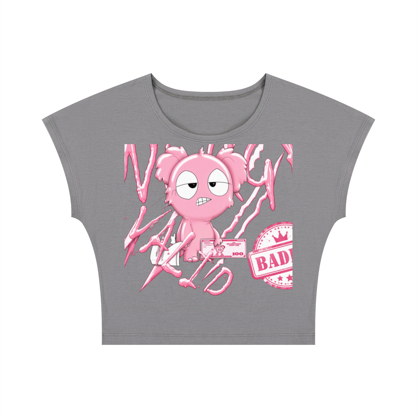 Loopy Lavi Women's Slim Crop T-Shirt