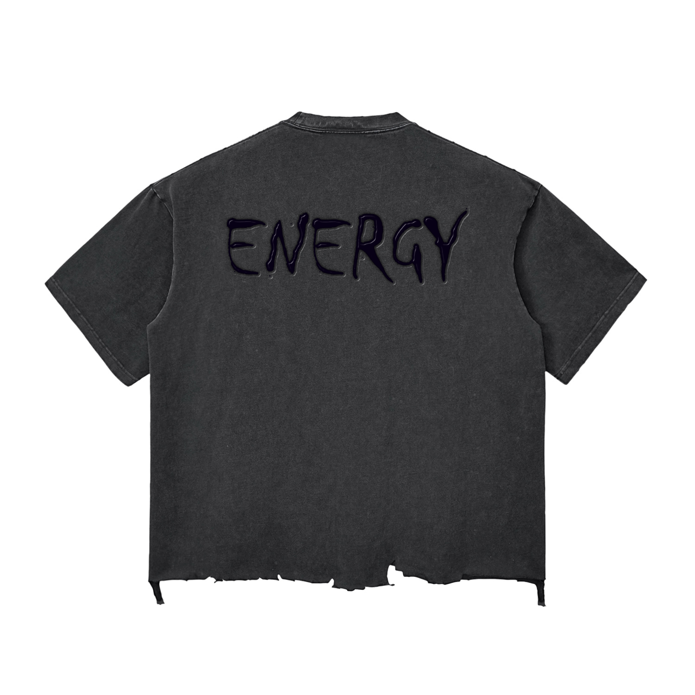 Loopylavi Snow Wash Raw-Hem Boxy T-shirt