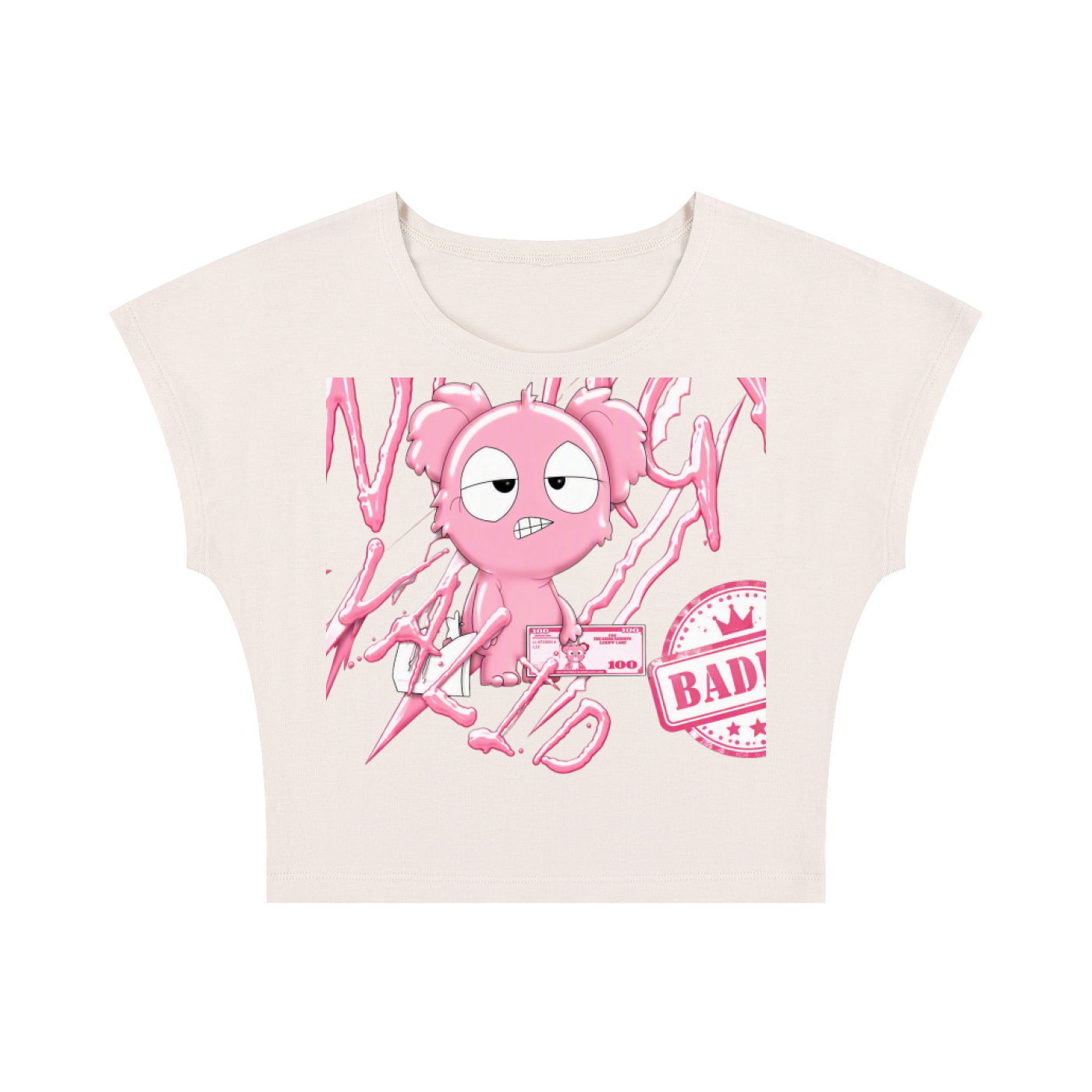 Loopy Lavi Women's Slim Crop T-Shirt