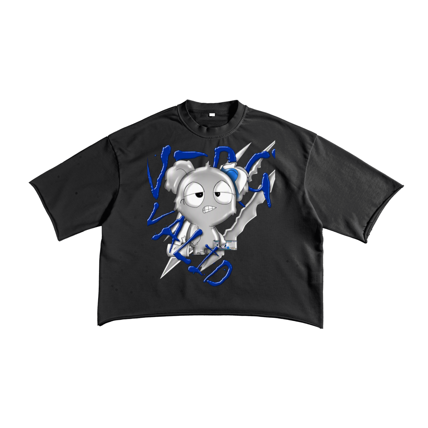 French Terry Raw Edge T-Shirt
