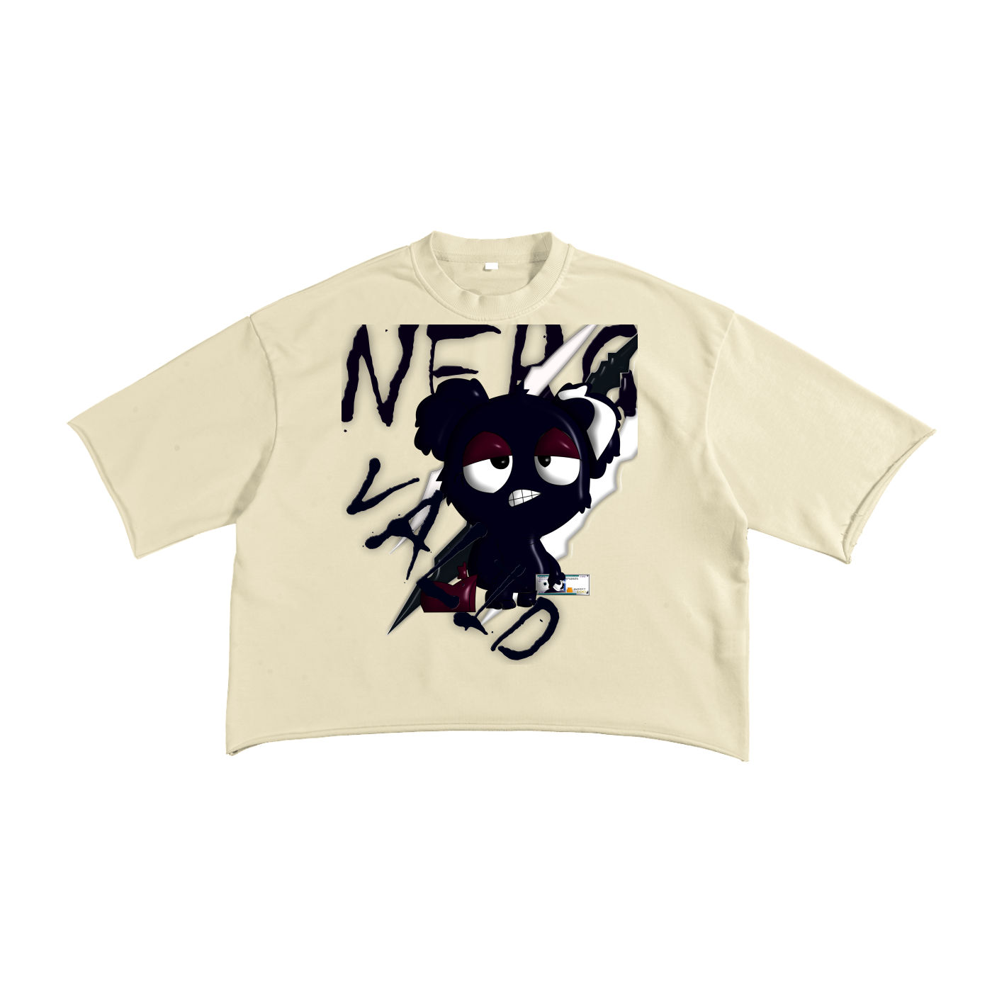 French Terry Raw Edge T-Shirt