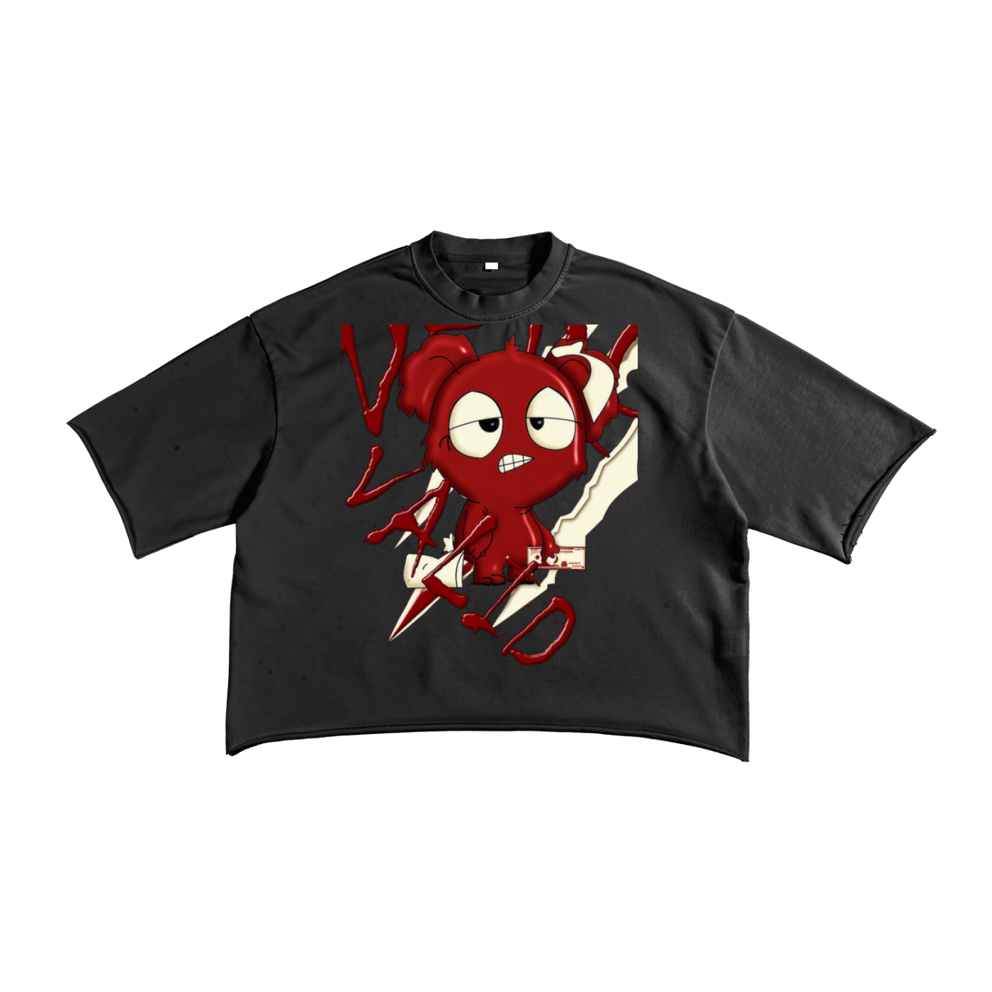 French Terry Raw Edge T-Shirt