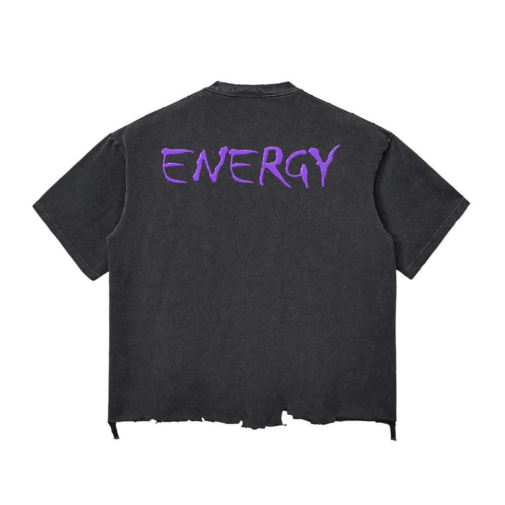 Loopy Lavi Snow Wash Raw-Hem Boxy T-shirt