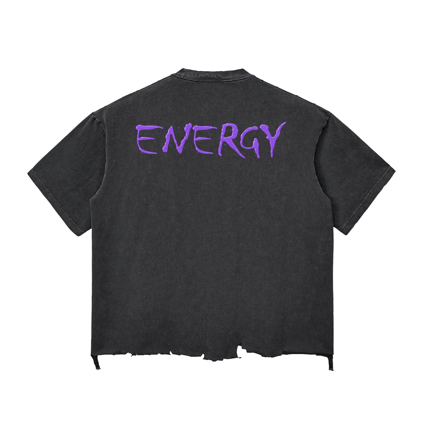 Loopy Lavi Snow Wash Raw-Hem Boxy T-shirt