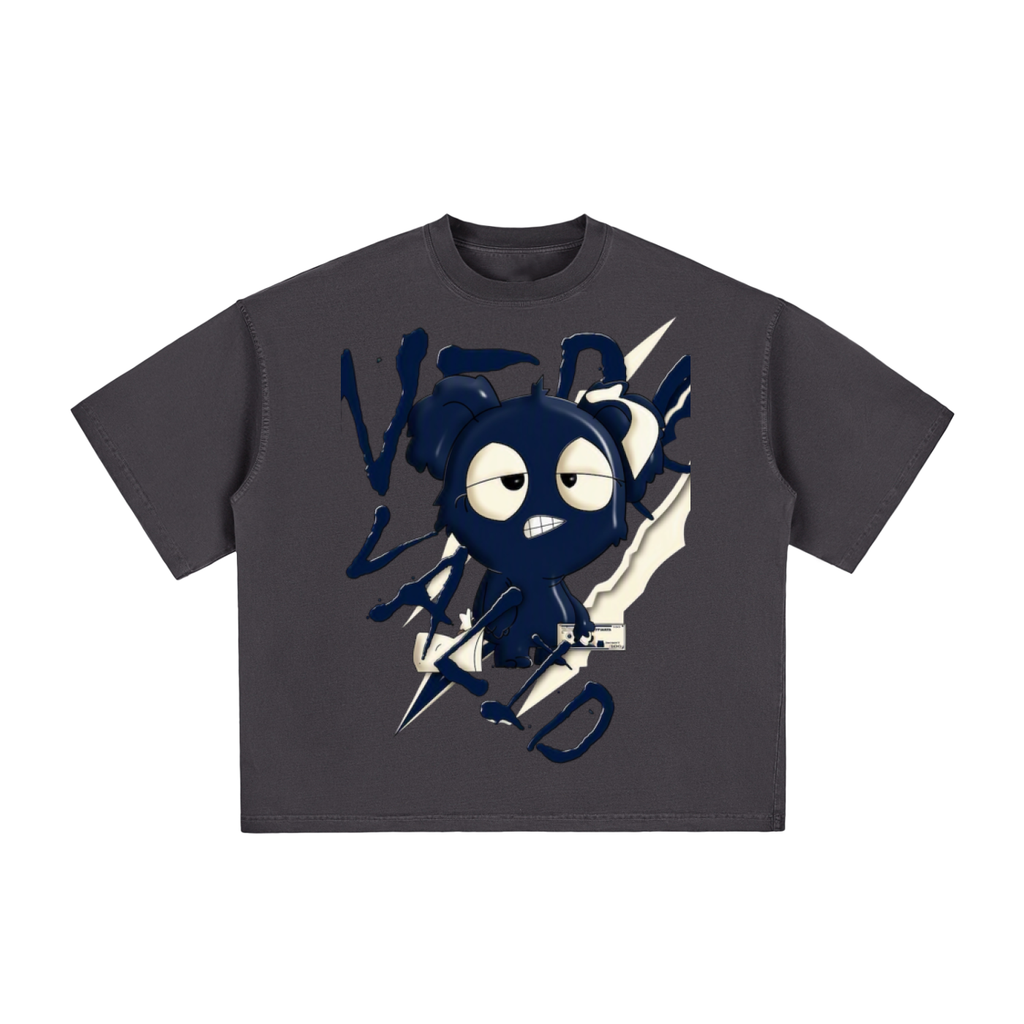 Navy “collection” Vintage Washed Boxy T-Shirt