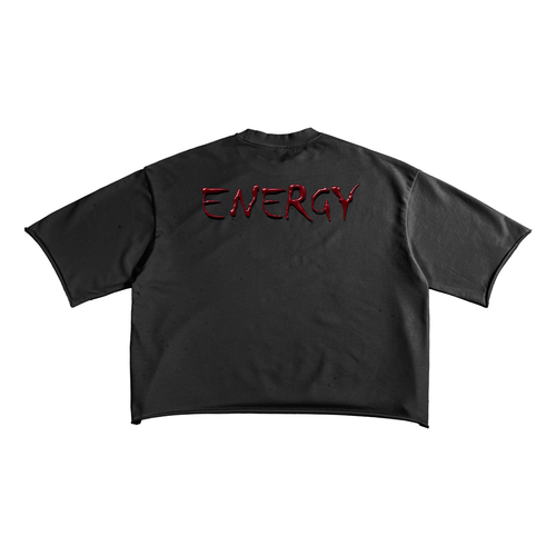 French Terry Raw Edge T-Shirt