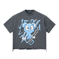 Loopy lavi snow Wash Raw-Hem Boxy T-shirt