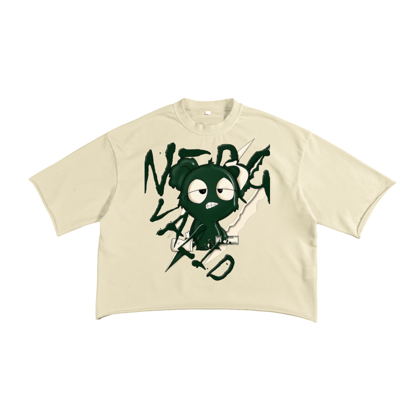 French Terry Raw Edge T-Shirt
