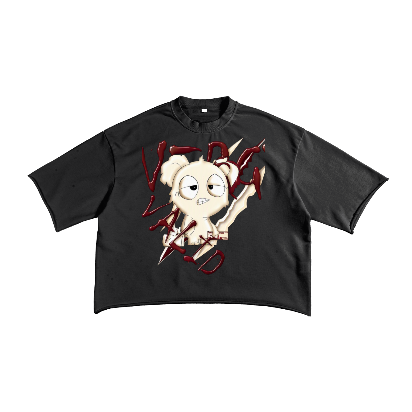 French Terry Raw Edge T-Shirt