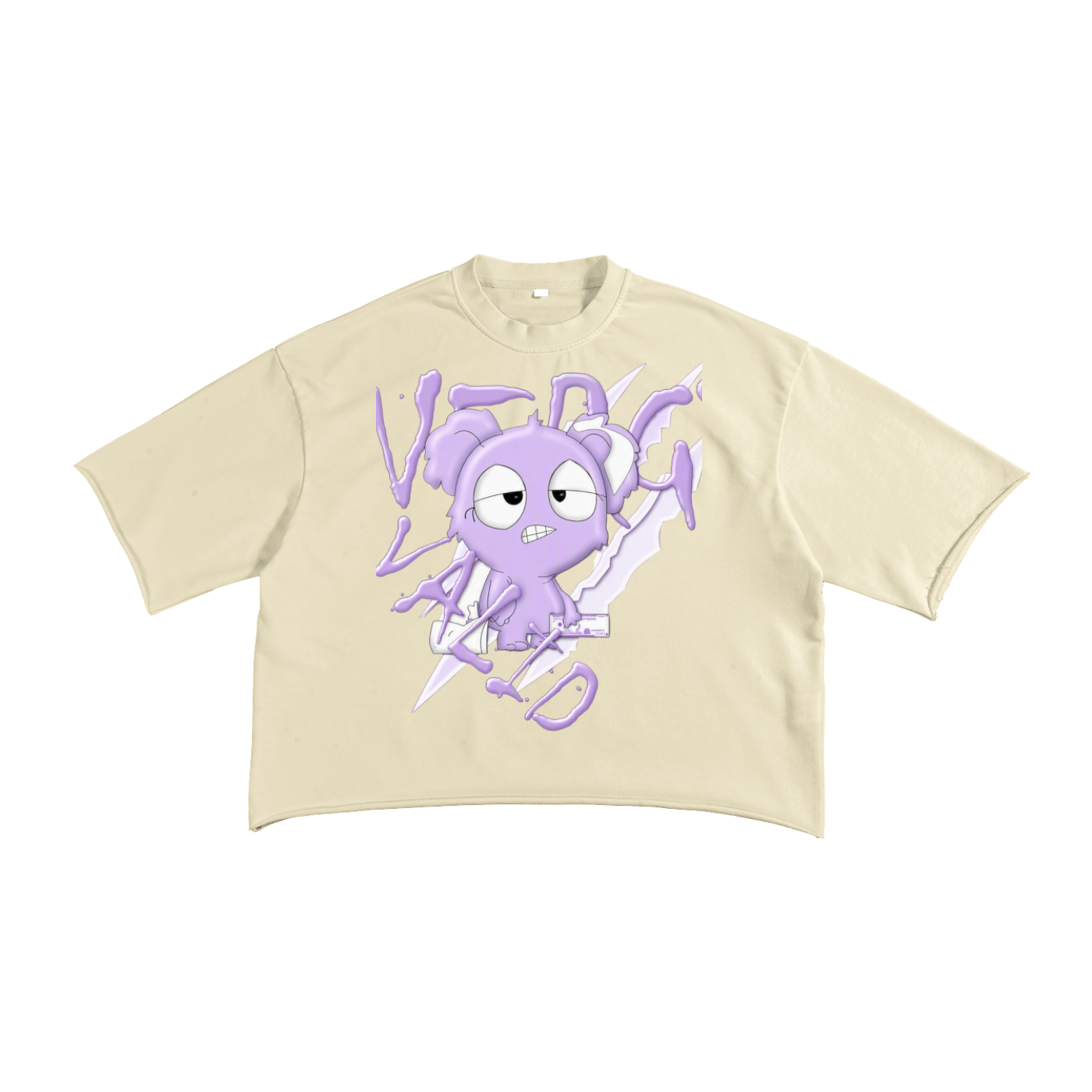 French Terry Raw Edge T-Shirt