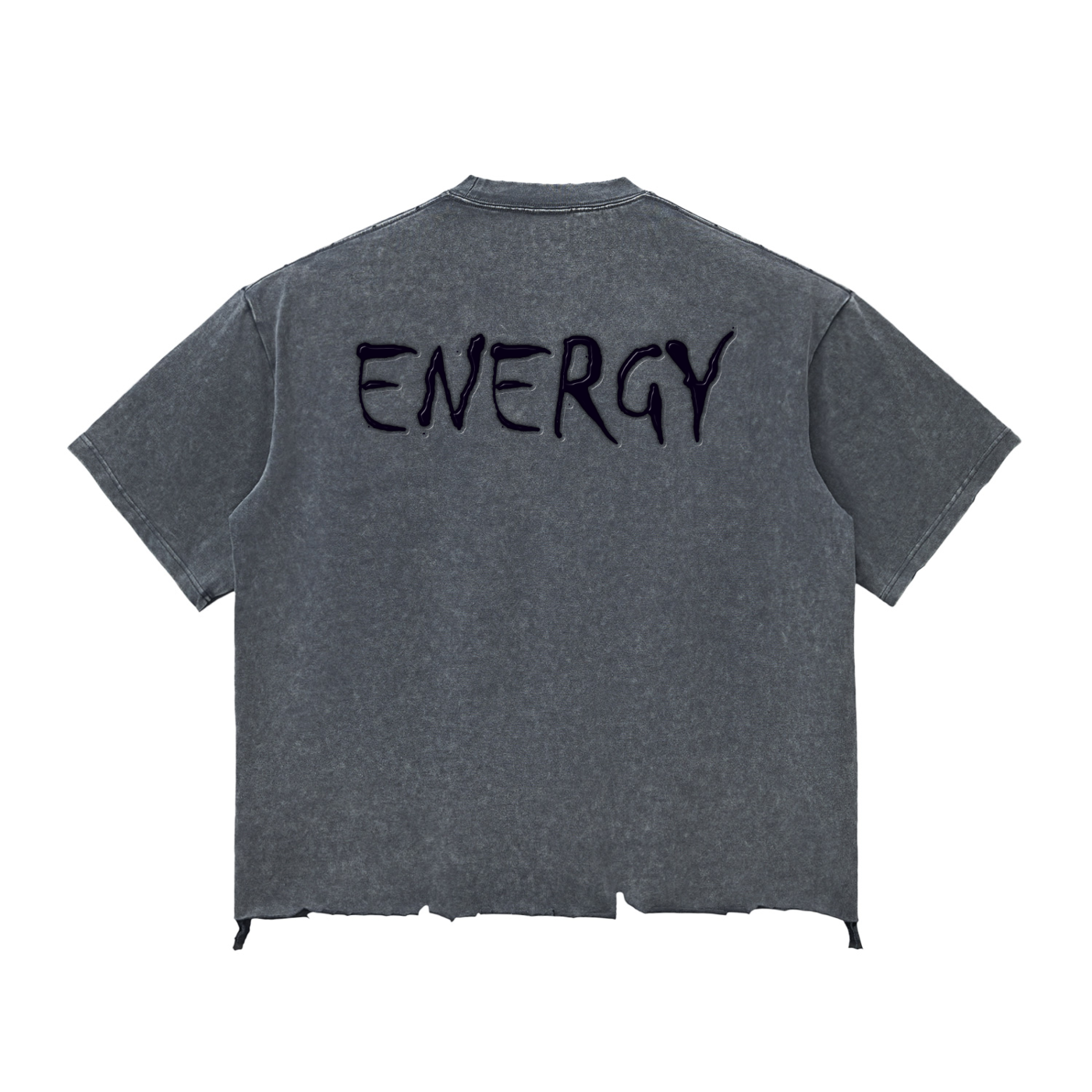 Loopylavi Snow Wash Raw-Hem Boxy T-shirt