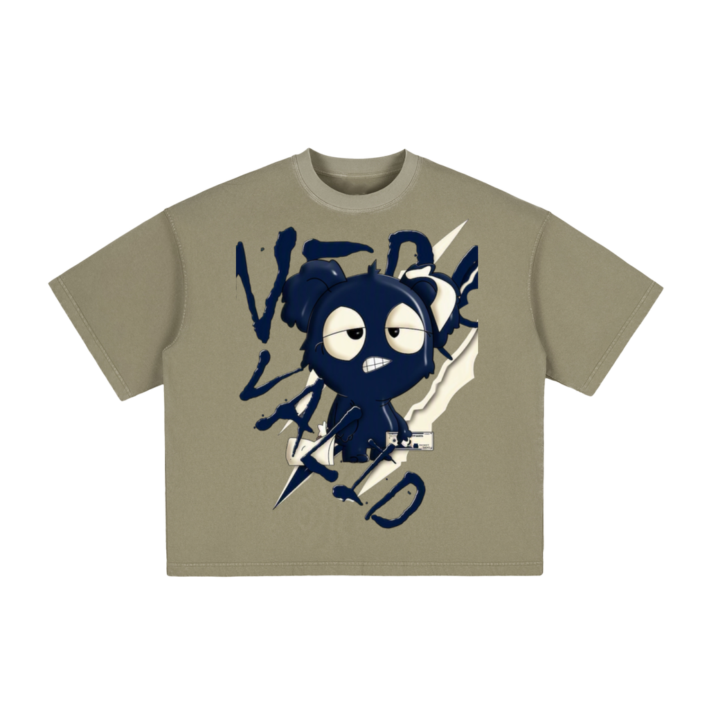 Navy “collection” Vintage Washed Boxy T-Shirt