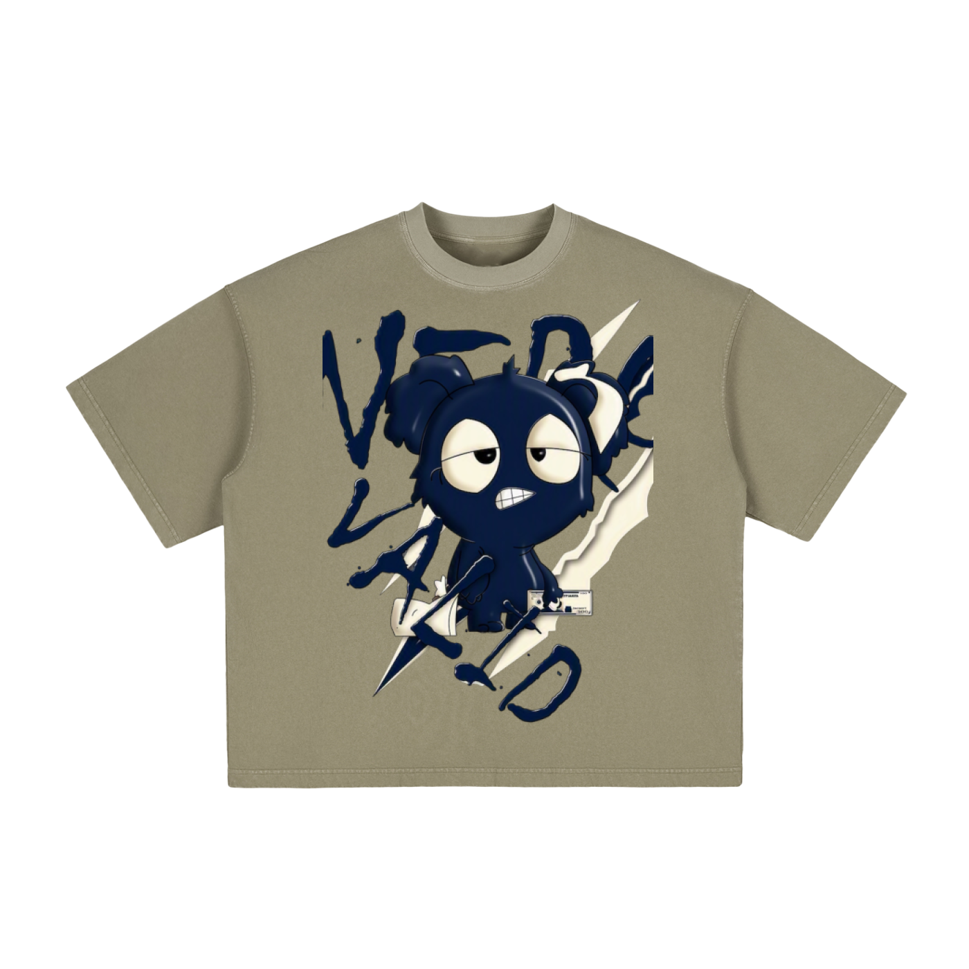 Navy “collection” Vintage Washed Boxy T-Shirt
