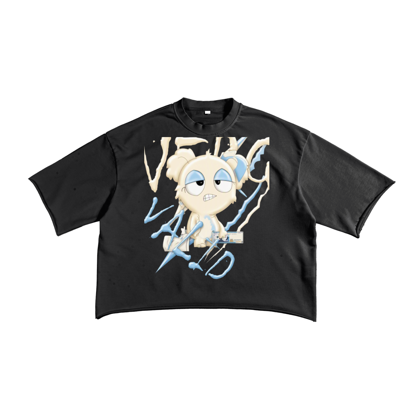 French Terry Raw Edge T-Shirt