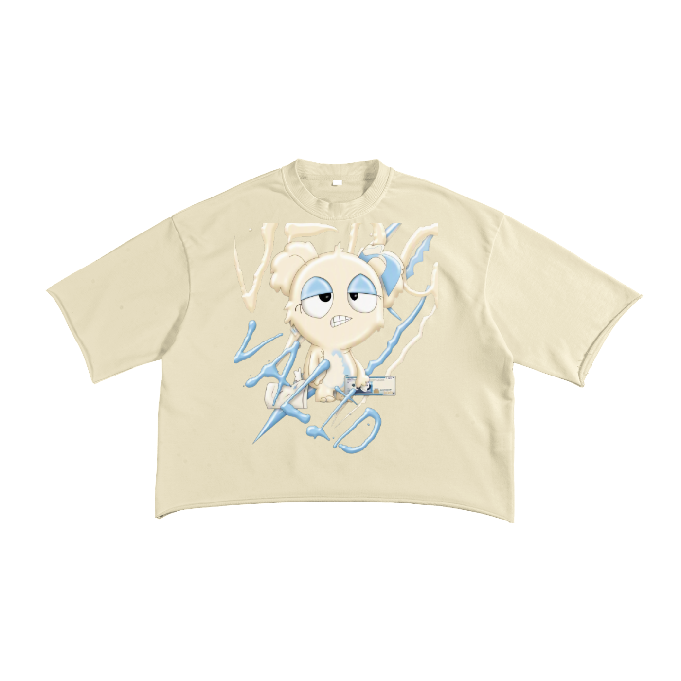 French Terry Raw Edge T-Shirt