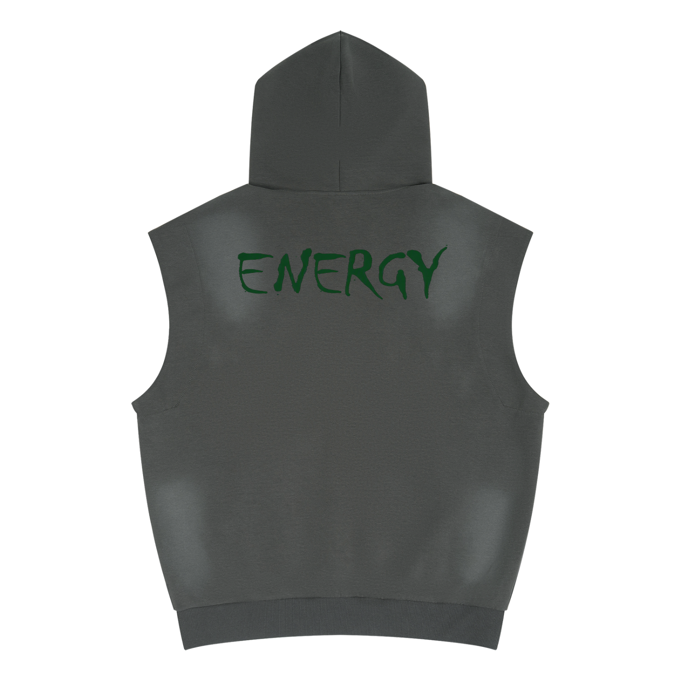 Unisex Vintage Wash Sun Fade Sleeveless Hoodie