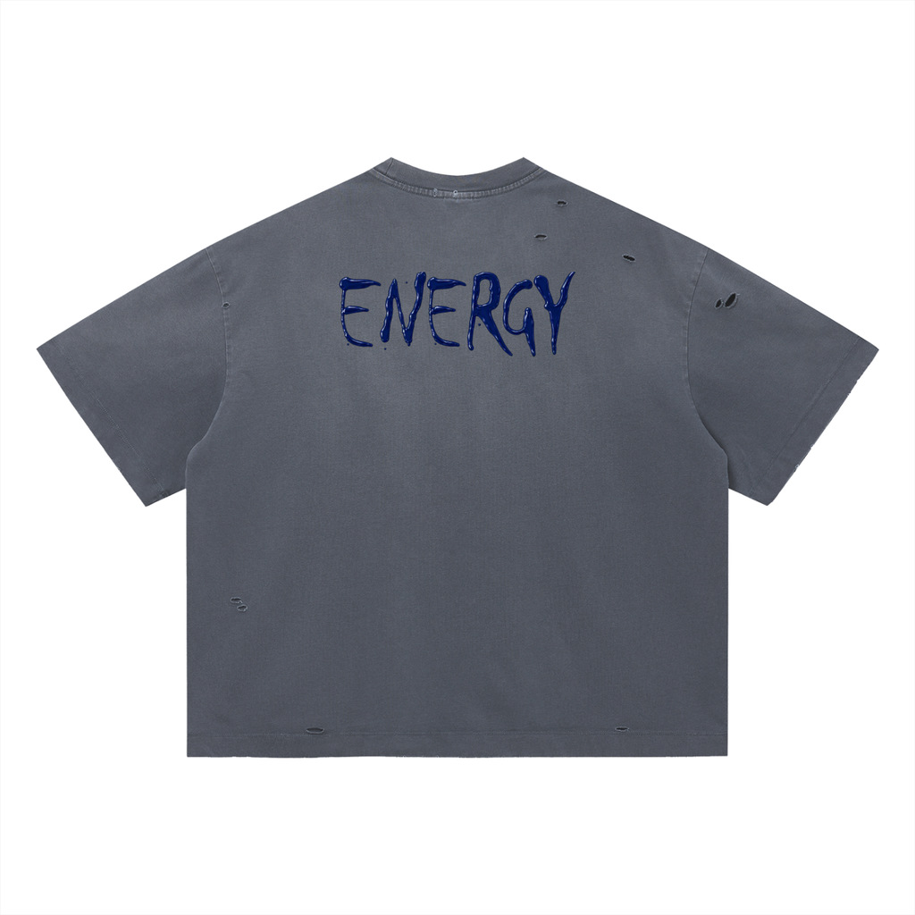 Loopy Lavi Vintage Washed Distressed Boxy Oversized T-Shirt