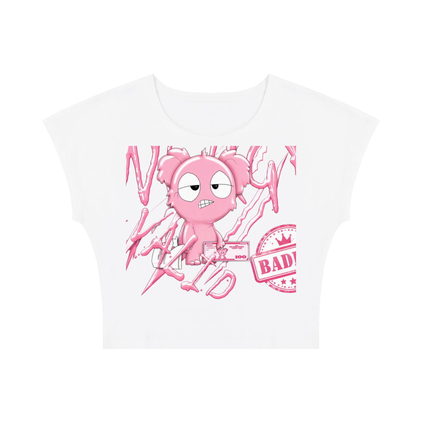 Loopy Lavi Women's Slim Crop T-Shirt