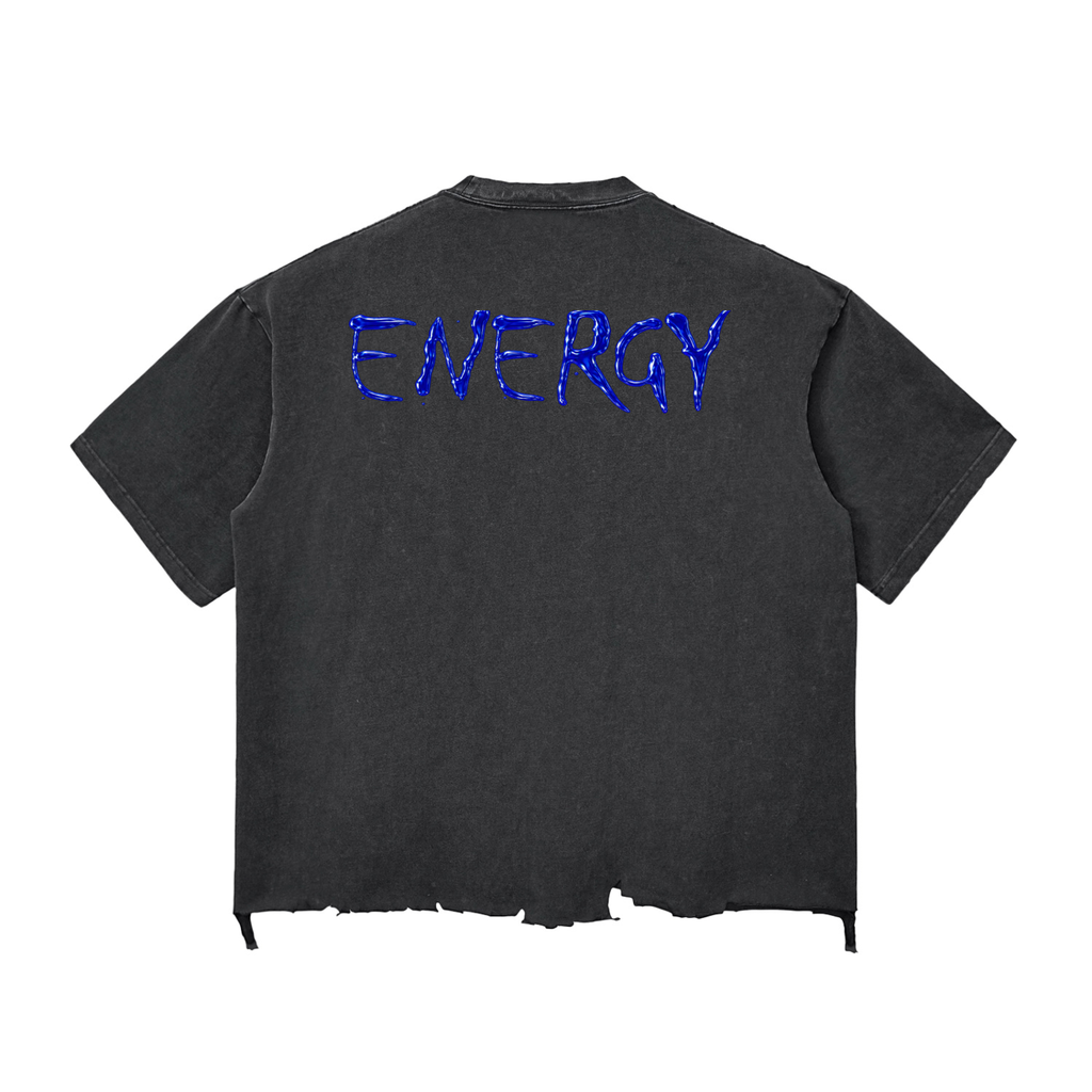 Loopy Lavi Snow Wash Raw-Hem Boxy T-shirt