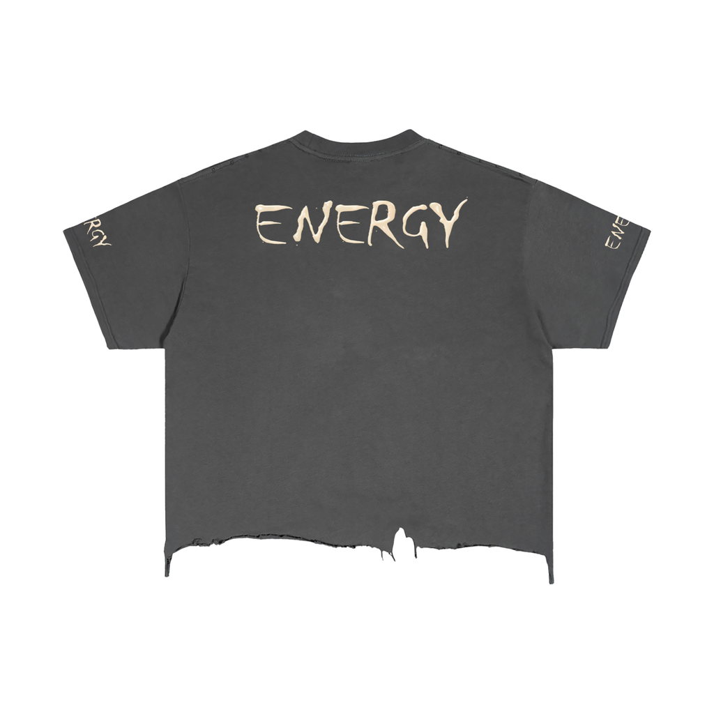Vintage Wash Boxy Distressed Hem T-Shirt