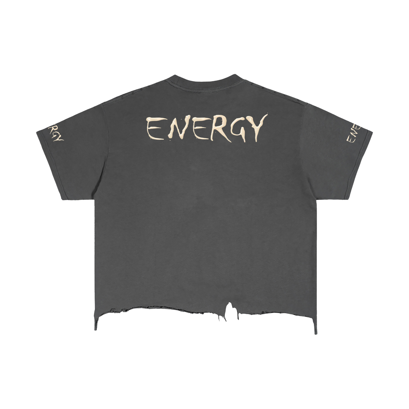 Vintage Wash Boxy Distressed Hem T-Shirt