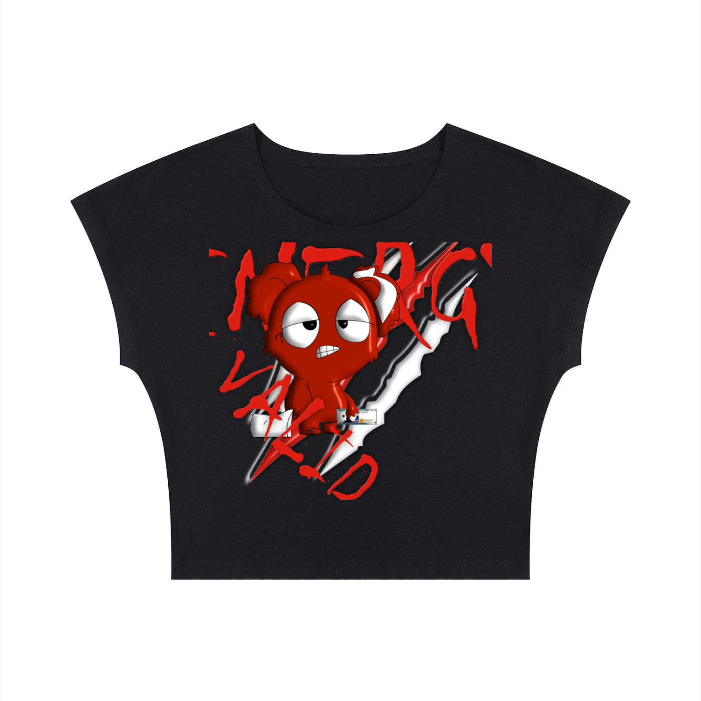 Loopy Lavi Women's Slim Crop T-Shirt