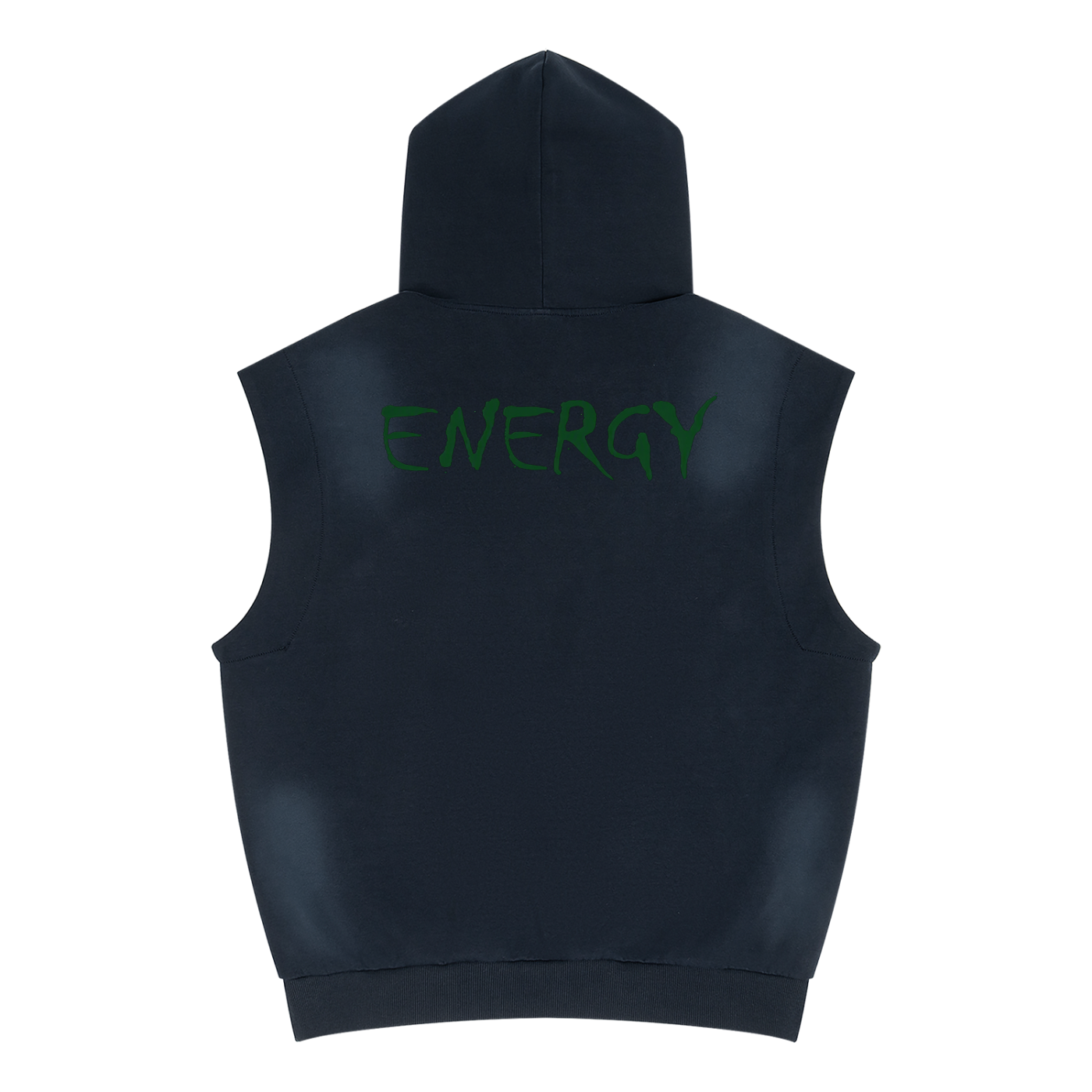 Unisex Vintage Wash Sun Fade Sleeveless Hoodie