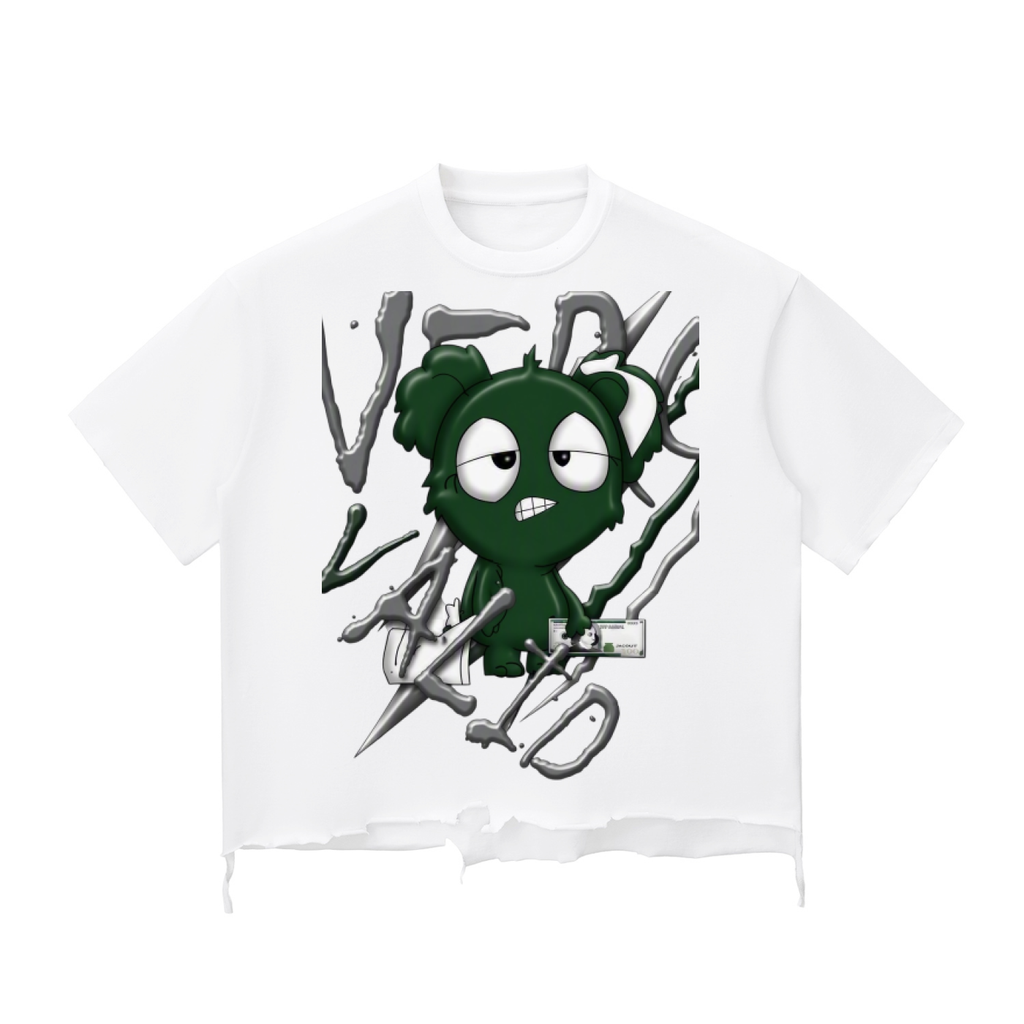 Loopy Lavi Snow Wash Raw-Hem Boxy T-shirt