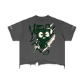 Vintage Wash Boxy Distressed Hem T-Shirt