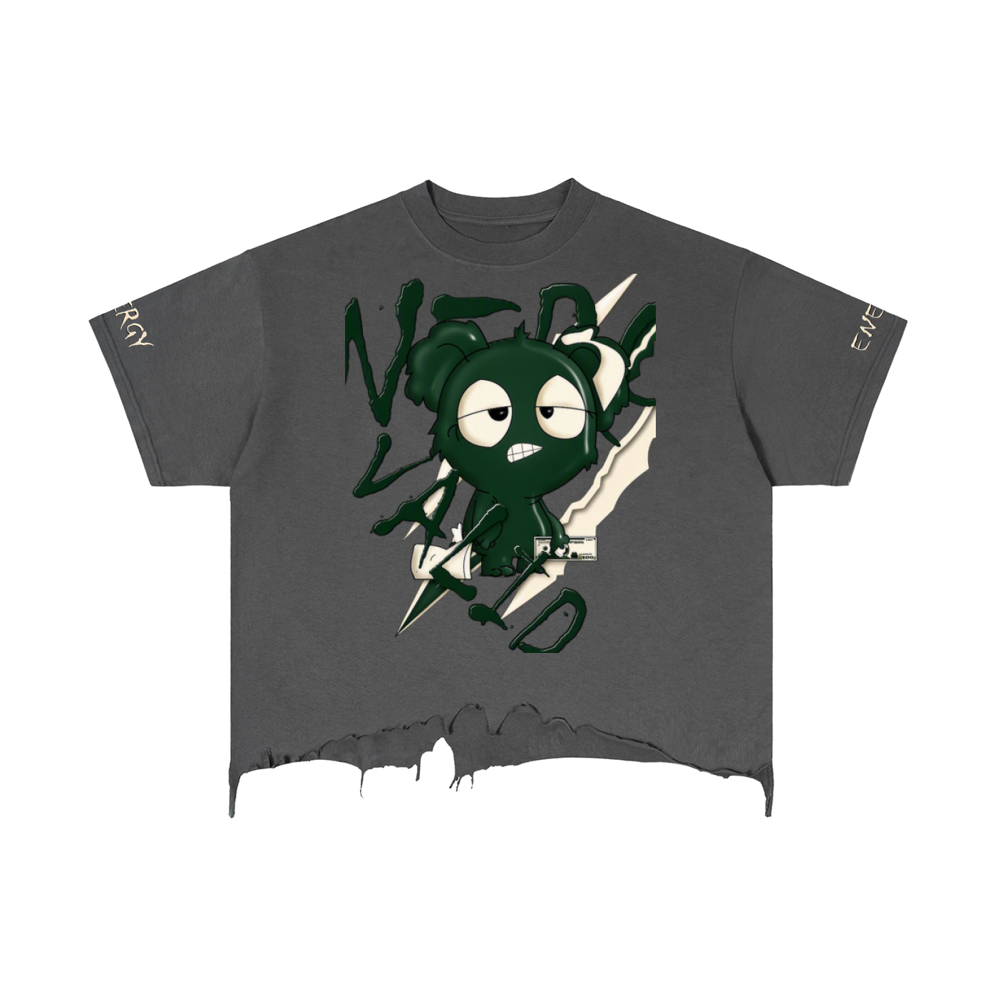 Vintage Wash Boxy Distressed Hem T-Shirt
