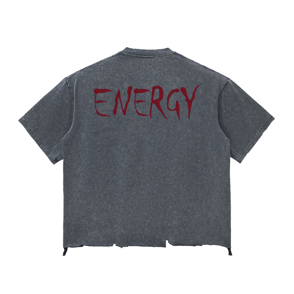 Loopy Lavi Snow Wash Raw-Hem Boxy T-shirt