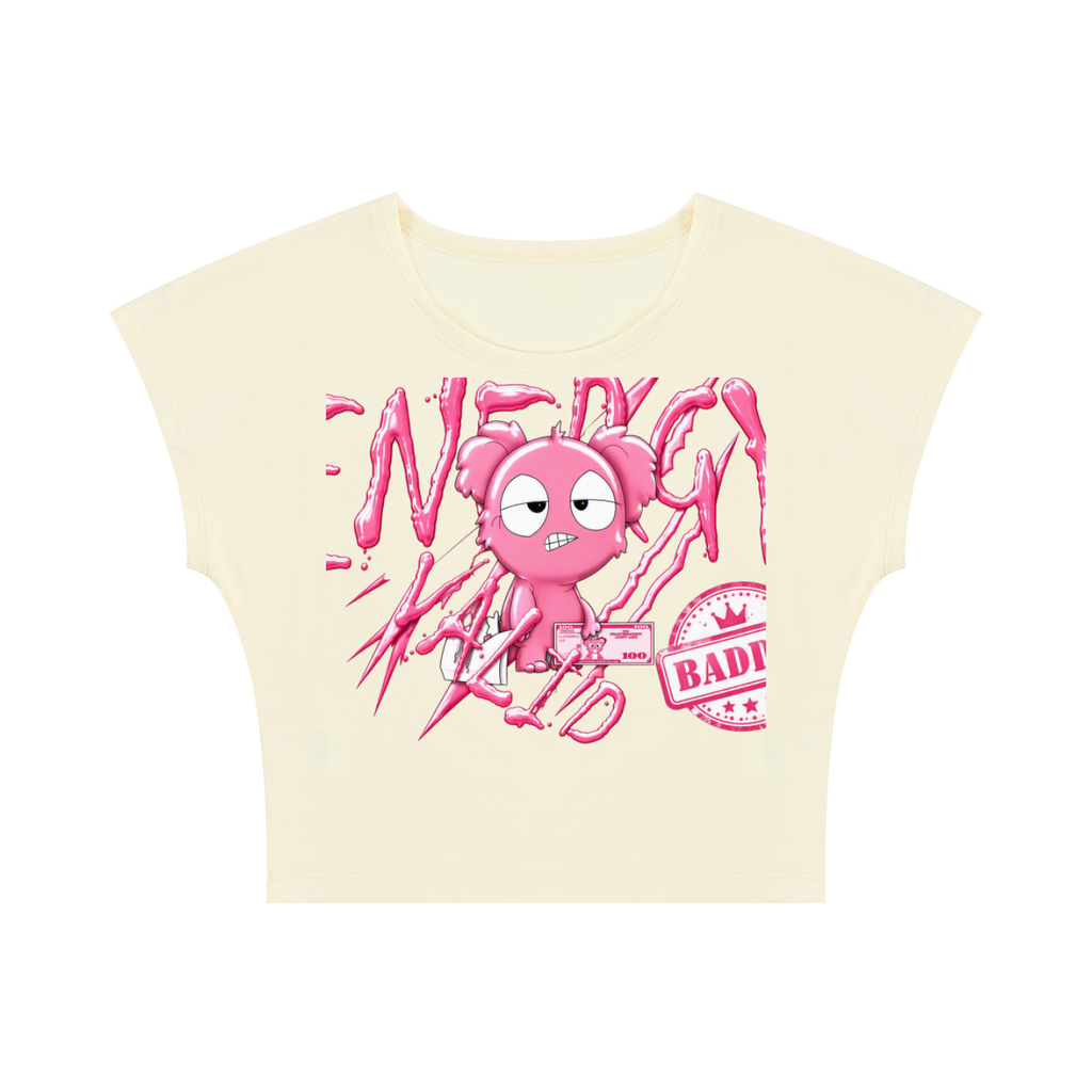 Loopy Lavi Women's Slim Crop T-Shirt