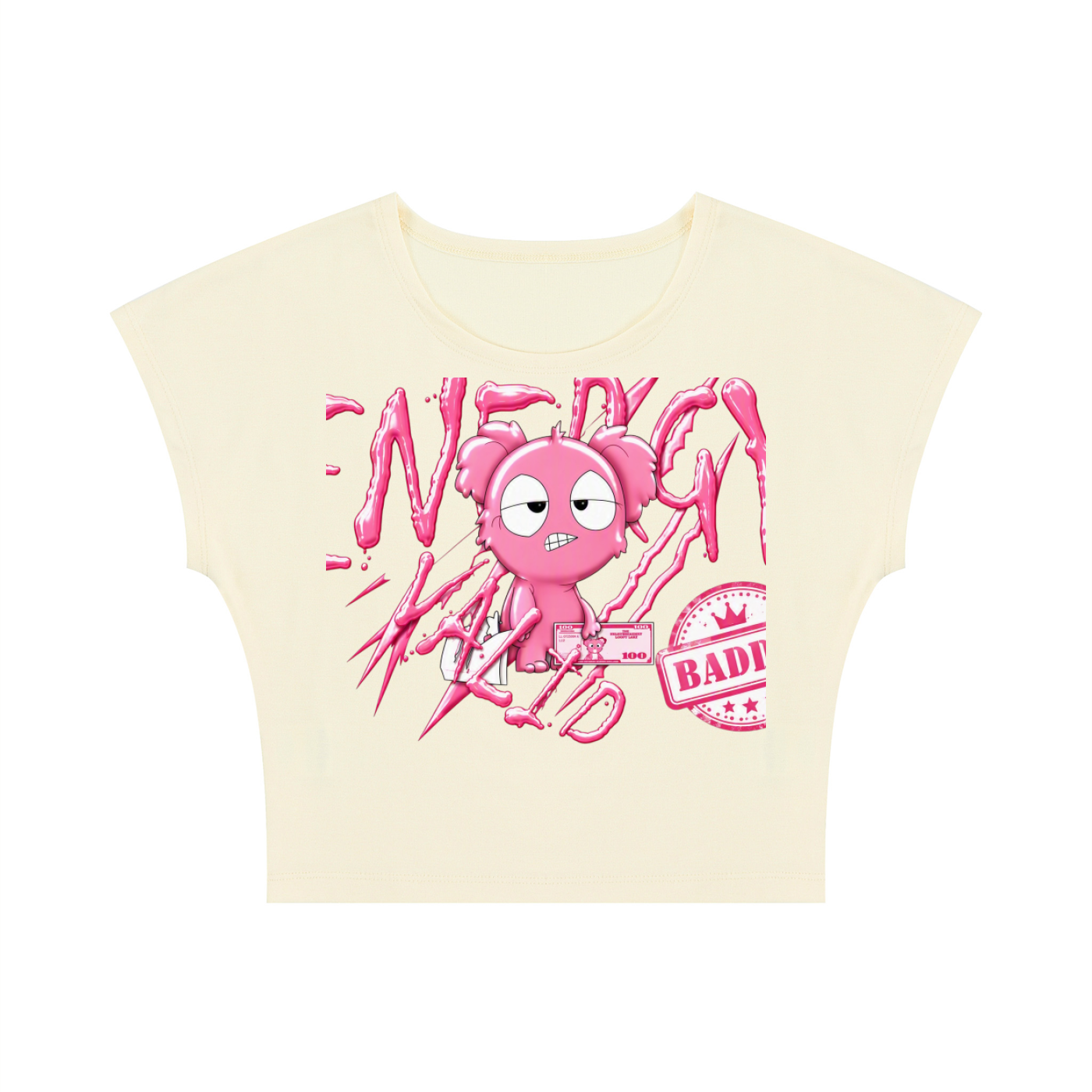 Loopy Lavi Women's Slim Crop T-Shirt