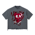 Loopy Lavi Snow Wash Raw-Hem Boxy T-shirt