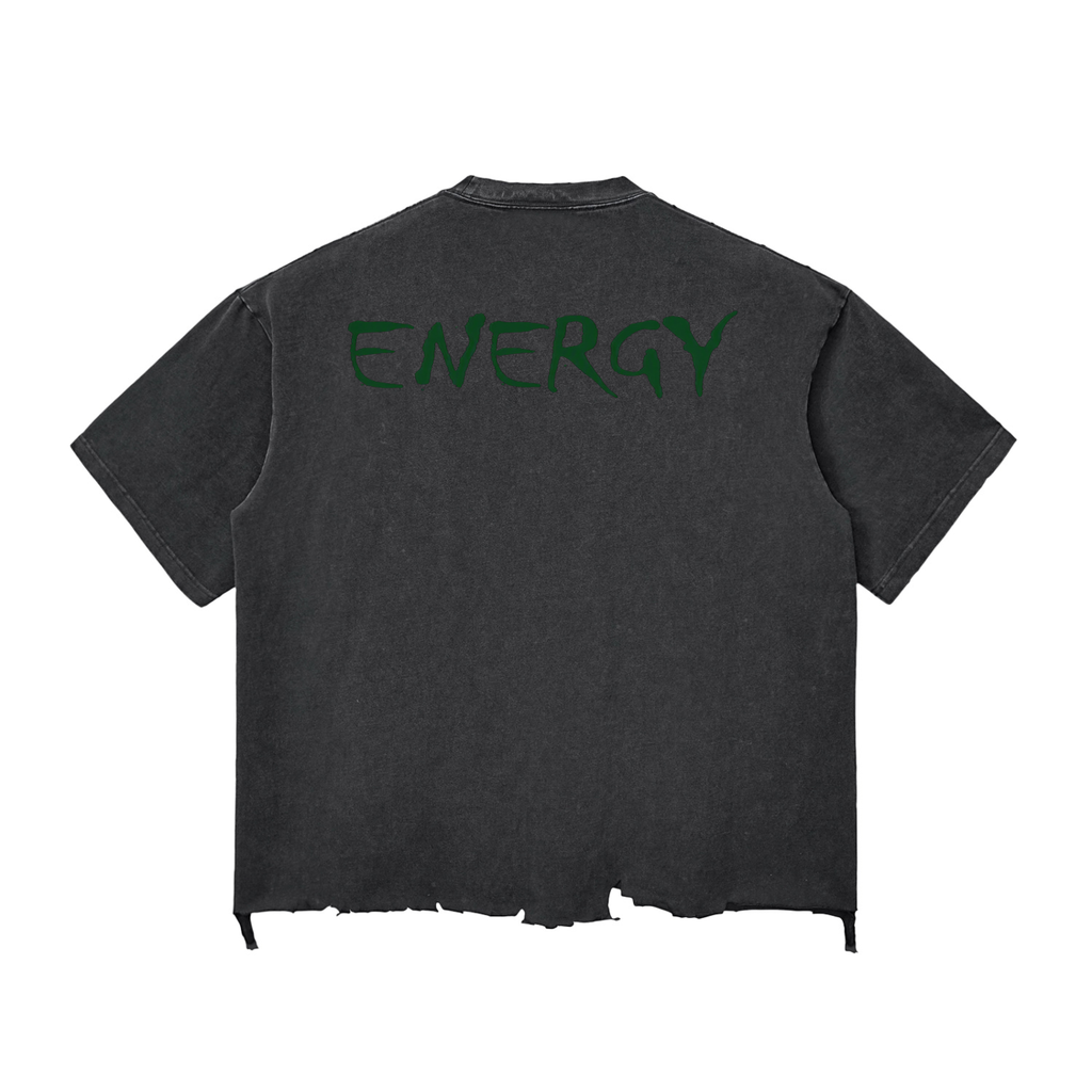 Loopy Lavi Snow Wash Raw-Hem Boxy T-shirt