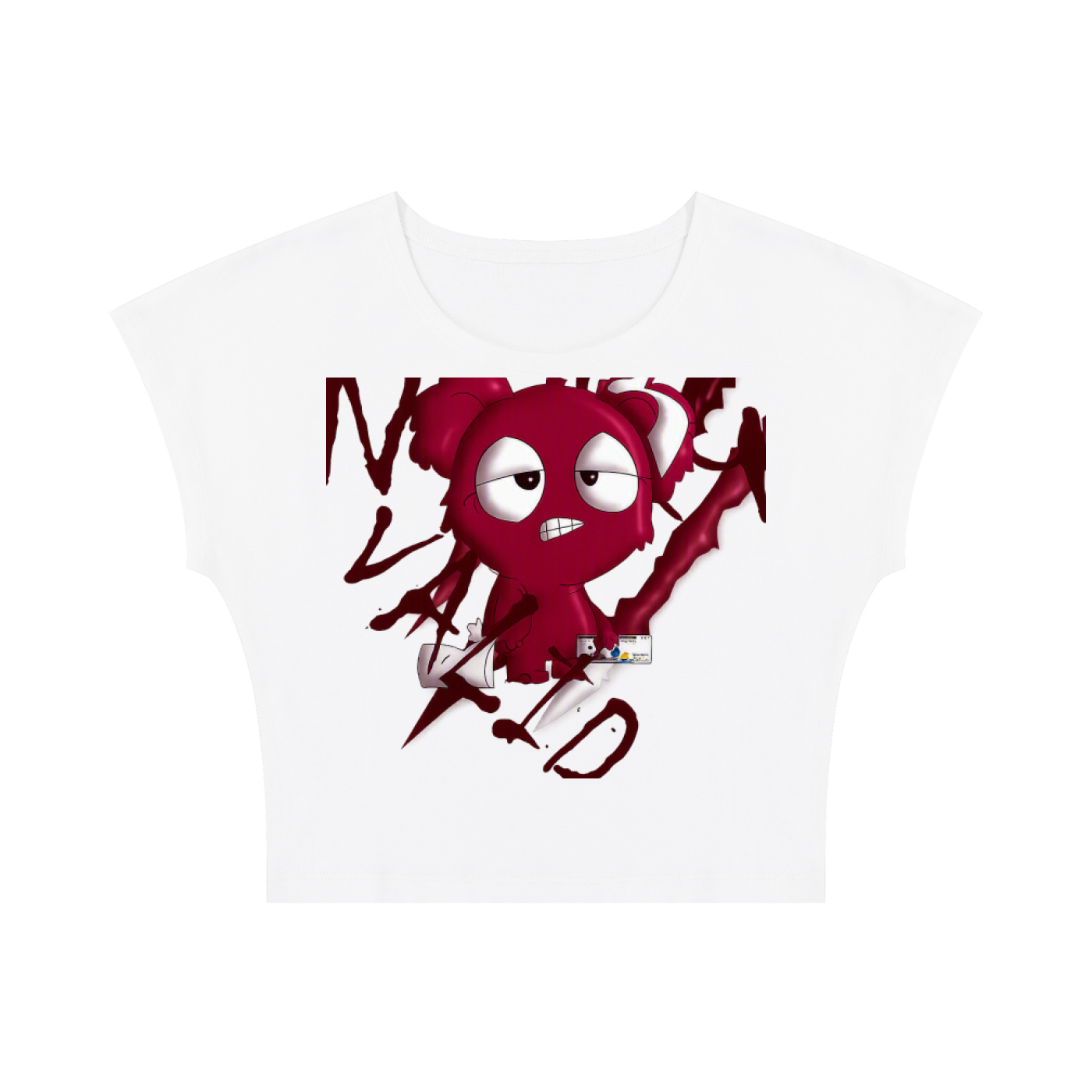 Loopy Lavi Women's Slim Crop T-Shirt