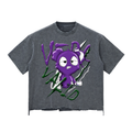 Loopy Lavi Snow Wash Raw-Hem Boxy T-shirt