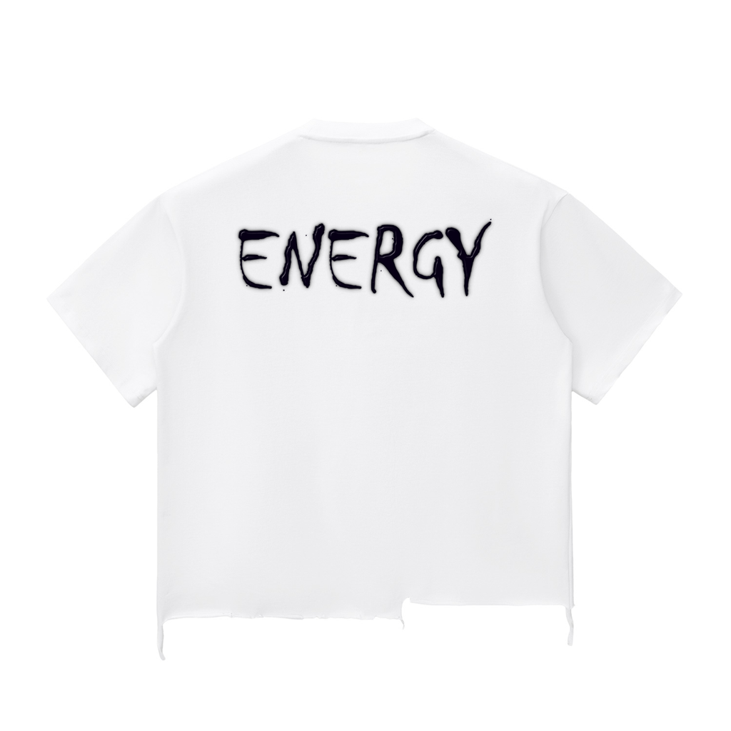 Loopylavi Snow Wash Raw-Hem Boxy T-shirt