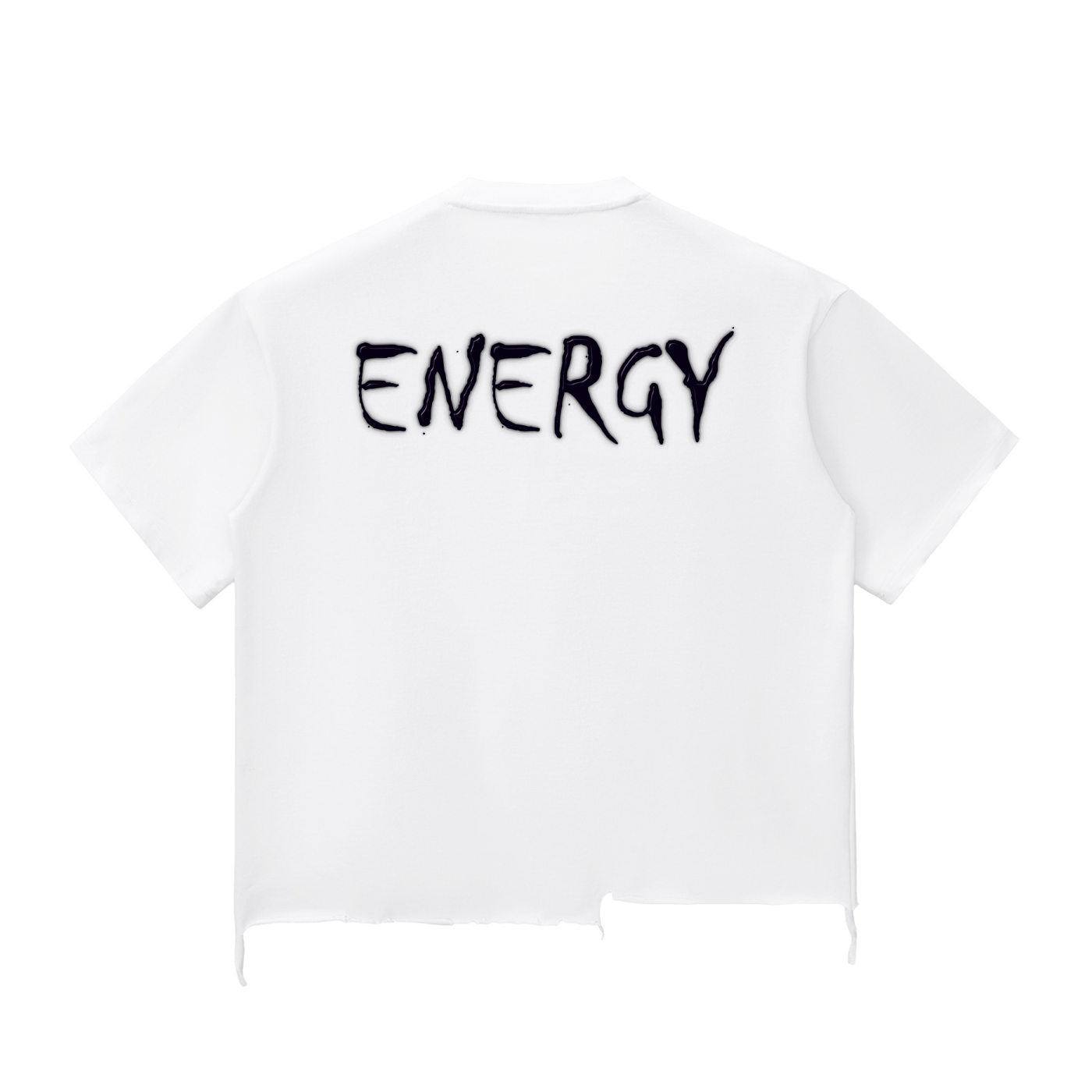 Loopylavi Snow Wash Raw-Hem Boxy T-shirt