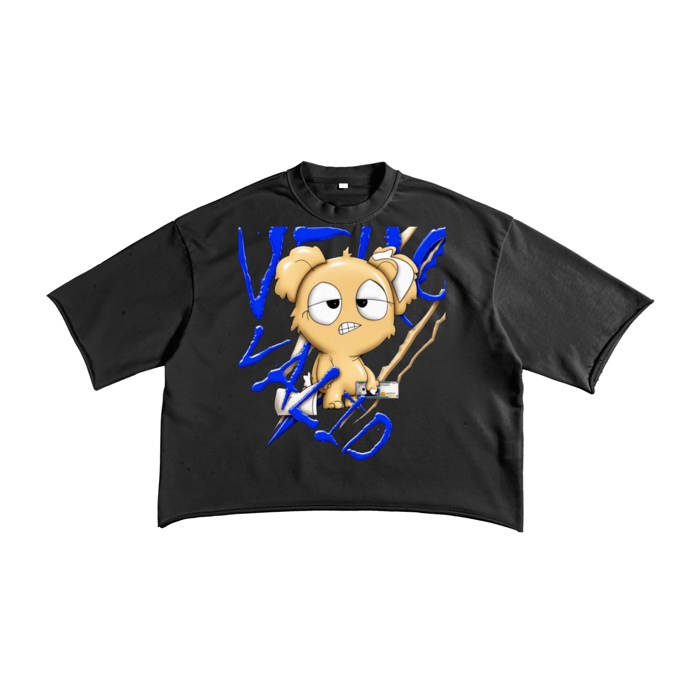 French Terry Raw Edge T-Shirt