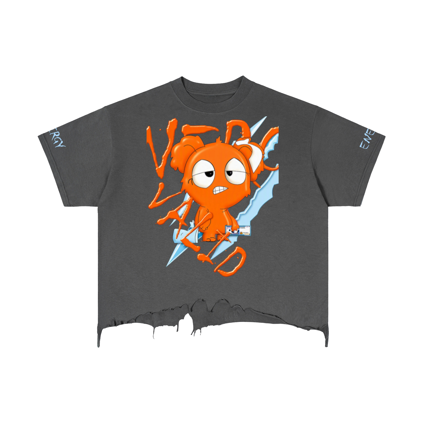 Vintage Wash Boxy Distressed Hem T-Shirt
