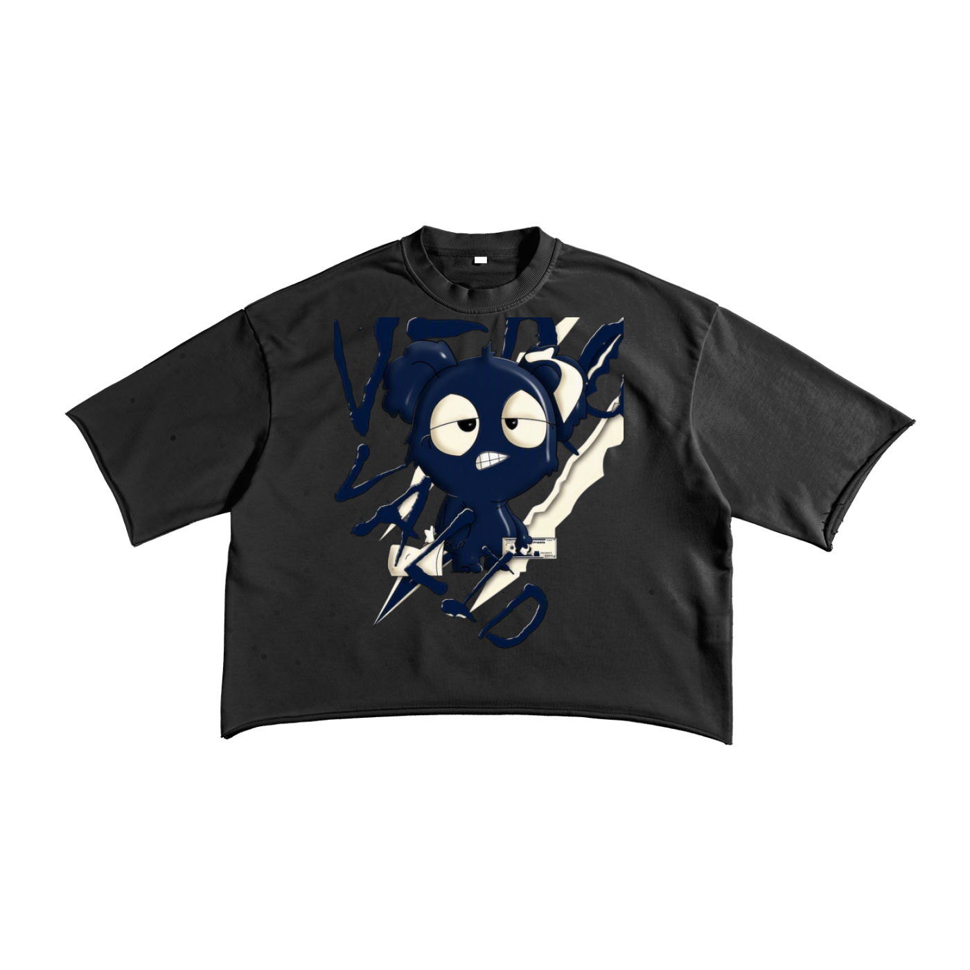 French Terry Raw Edge T-Shirt