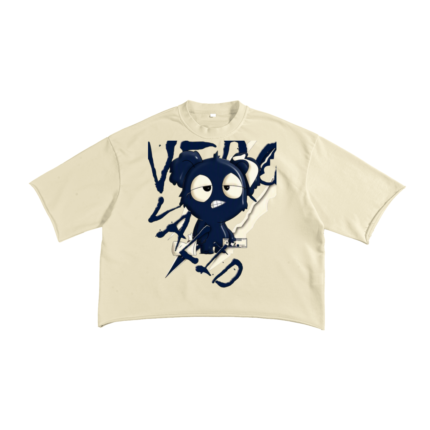 French Terry Raw Edge T-Shirt