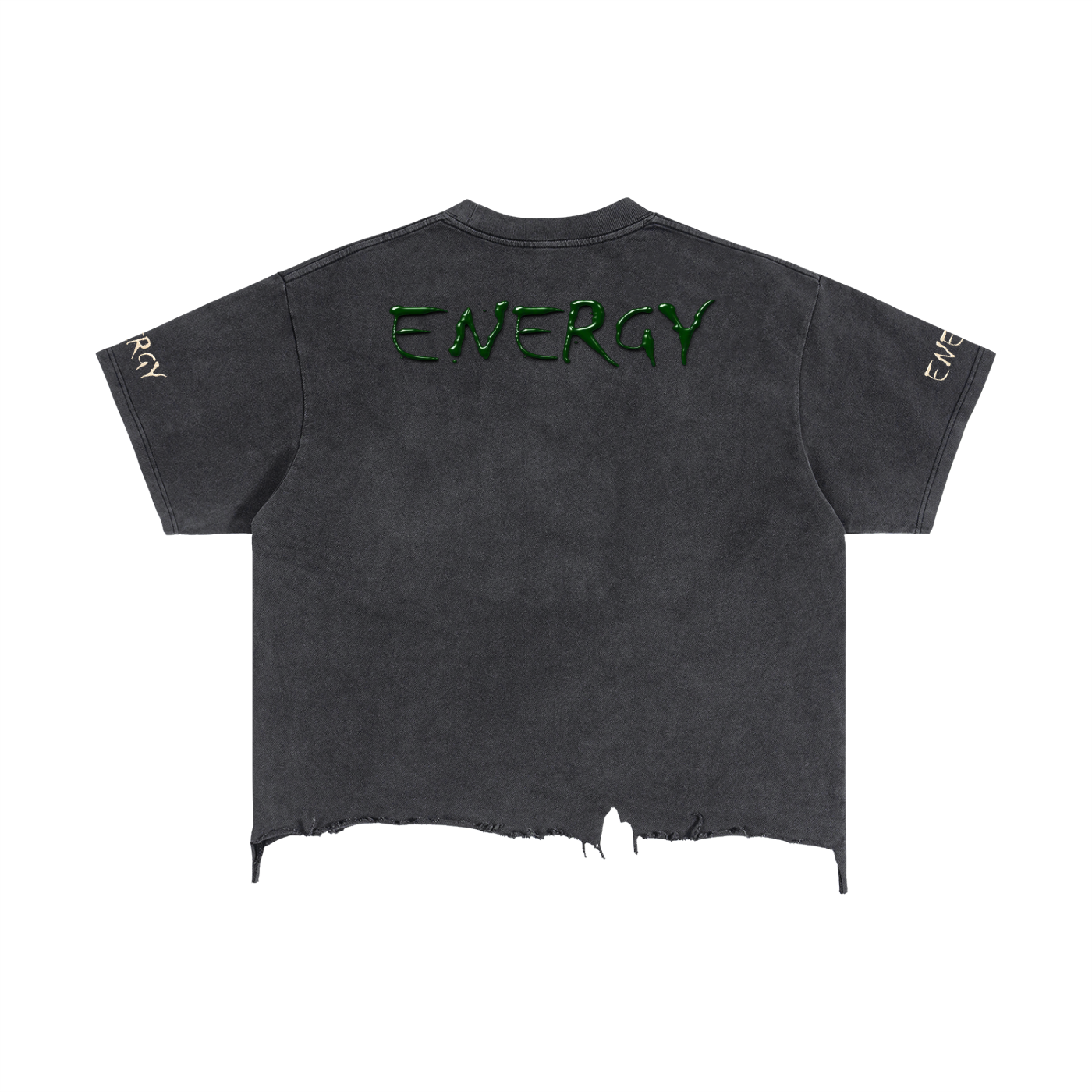 Vintage Wash Boxy Distressed Hem T-Shirt