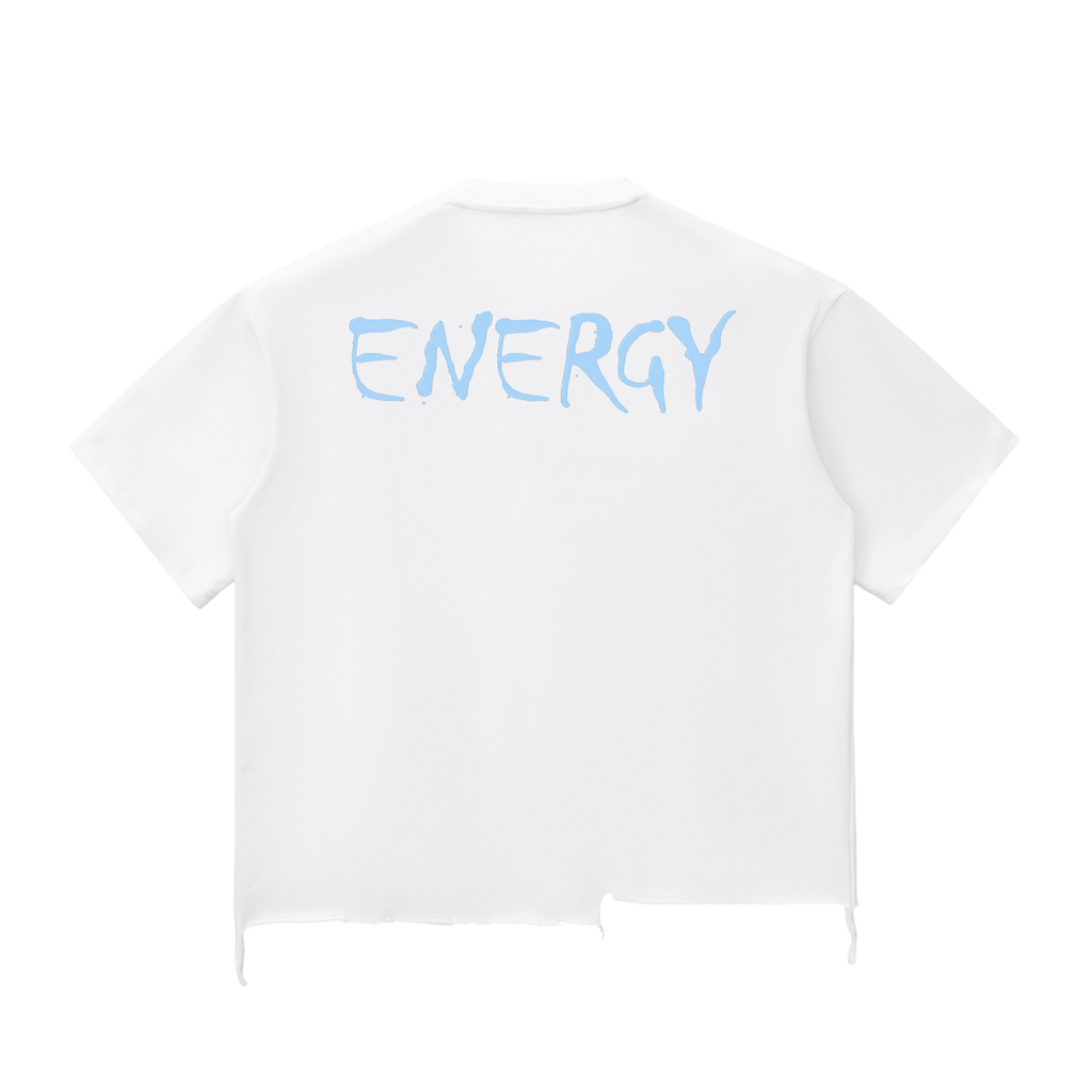 Loopy Lavi Snow Wash Raw-Hem Boxy T-shirt