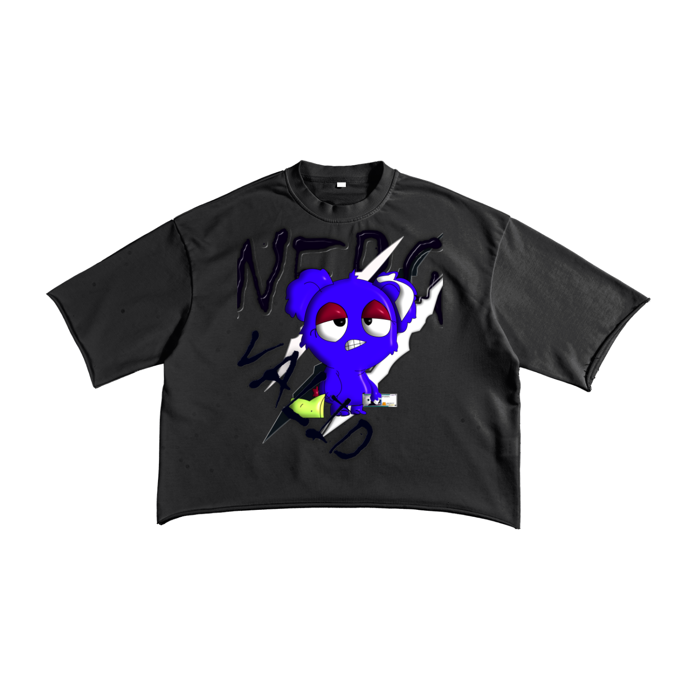 French Terry Raw Edge T-Shirt